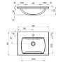 Умивальник Ravak CLASSIC II 600 N 60x45 см, XJX01160003